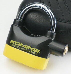 KOMINE コミネ LK-120 アラームパッドロック ディスクロック 保管・盗難防止用品
