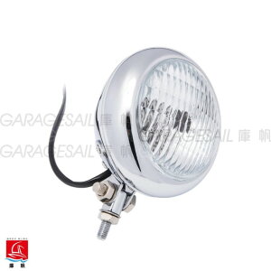 GarageSaiL �K���[�W�Z�C�� 4.5' Circle Headlight �w�b�h���C�g ���Η� �d���n