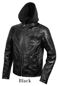 DEGNER fOi[ U[t[fB[WPbg^Leather Hoody Jacket U[WPbg WPbg Ap