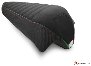 LUIMOTO ���C���g ���A�V�[�g�J�o�[ PANIGALE V2 STREETFIGHTER V4 DUCATI �h�D�J�e�B �V�[�g�J�o�[ �V�[�g�֘A �O�� �J���[�^�f�ށF�X�E�F�[�h �u���b�N�^CF �u���b�N�^���b�h �X�e�b�`�^ITALIAN FLAG EMBROIDE