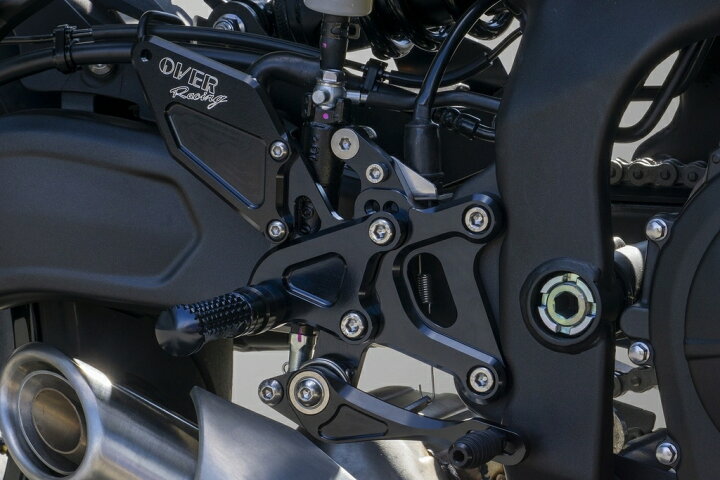 OVER オーヴァー バックステップ 4ポジション カラー:ブラックアルマイト ZX-25R ZX-25R KAWASAKI カワサキ KAWASAKI カワサキ | ウェビック 楽天市場店