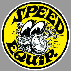 MOON EYES [ACY Speed Equip Round Sticker XebJ[EfJ[ O