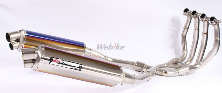 楽天市場】YOSHIMURA ヨシムラ Tri-Ovalチタンサイクロン 2エンド 
