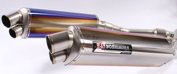 楽天市場】YOSHIMURA ヨシムラ Tri-Ovalチタンサイクロン 2エンド 