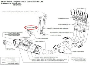 AKRAPOVIC AN|rb` yyAp[czP-X58 muffler holder S1000RR BMW }t[Xe[ }t[