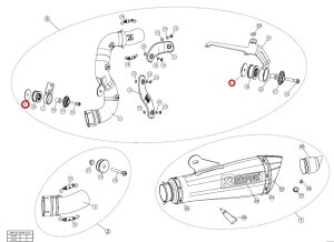 AKRAPOVIC AN|rb` yyAp[czP-DR89 washer with nut F750GS F850GS ADVENTURE R NINET PURE RACER SCRAMBLER URBAN G S RNINE T BMW ̑}t[IvVECi }t[