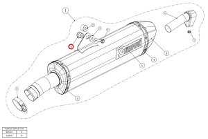 AKRAPOVIC AN|rb` yyAp[czP-DR75 bush al F800GT F800R S1000RR BMW ̑}t[IvVECi }t[