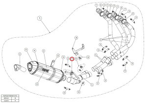 AKRAPOVIC �A�N���|�r�b�` �y���y�A�p�[�c�zP-HF460 fitting kit NINJA1000 Z1000 Z1000SX KAWASAKI �J���T�L ���̑��}�t���[�I�v�V�����E��C���i �}�t���[