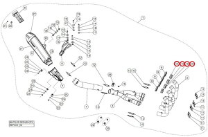 AKRAPOVIC AN|rb` yyAp[czP-105 inner sleeve SS FZ-10 MT-10 YZF-R1 YAMAHA }n }t[tW }t[