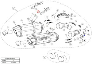 AKRAPOVIC AN|rb` yyAp[czP-X123 bracket SS l MONSTER1100 MONSTER1100S MONSTER696 MONSTER795 MONSTER796 DUCATI hDJeB }t[Xe[ }t[