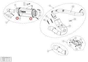 AKRAPOVIC AN|rb` yyAp[czP-TT31 titanium tape F800GT F800R R1200GS ADVENTURE HYPERMOTARD HYPERSTRADA BMW DUCATI hDJeB ̑}t[IvVECi }t[