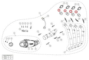 AKRAPOVIC AN|rb` yyAp[czP-112 inner sleeve SS CB650F CBR650F HONDA z_ }t[tW }t[