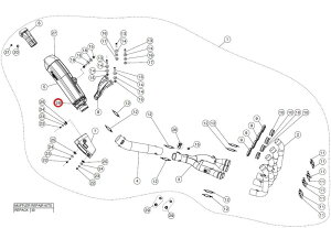 AKRAPOVIC AN|rb` yyAp[czP-TT69 belt ti YZF-R1 YAMAHA }n ̑}t[IvVECi }t[