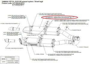 AKRAPOVIC AN|rb` yyAp[czM-Y10SO8H-DTCL carbon fiber outer sleeve muffler - left YZF-R1 YAMAHA }n CEėpTCT[ }t[