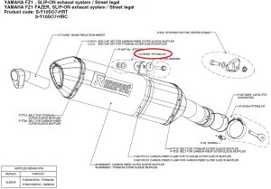 AKRAPOVIC AN|rb` yyAp[czP-HF200 fitting kit FZ1 FAZER YAMAHA }n ̑}t[IvVECi }t[