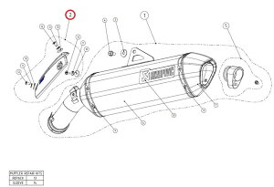 AKRAPOVIC AN|rb` yyAp[czP-HSB12R4/A2 heat shield ca R1200GS ADVENTURE BMW }t[K[hEq[gK[h }t[