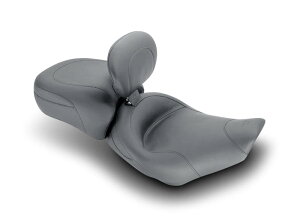 MUSTANG マスタング ツーリングワイドスムースソロシート ドライバーバックレスト付き/スタッドなし (Wide Touring Smooth Solo Seat with Driver Backrest,No Studs)【VINTAGE SOLO W/DBRRK97-07】 HARLEY-DAVIDSON ハーレ
