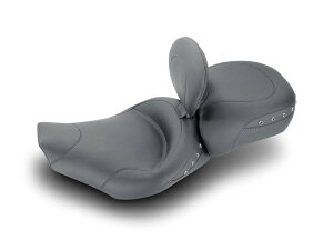 MUSTANG }X^O c[OChX^bh \V[g hCo[obNXgt ubNX^bh (Wide Touring Studded Solo Seat with Driver BackrestCBlack Studs)ySOLO W/DBR RK 97-07 STUDz HARLEY-DAVIDSON 