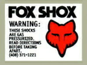 HollyEquip �z�[���[�G�N�C�b�v Fox Gas Shox �f�J�[��(PR) �X�e�b�J�[�E�f�J�[�� �O��
