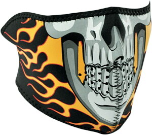 ZAN HEADGEAR UwbhMA HALF MASK BURNING SKULL tFCX}XN Ap