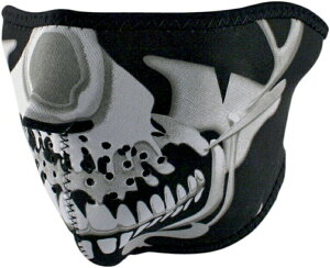 ZAN HEADGEAR UwbhMA HALF MASK CHROME SKULL tFCX}XN Ap