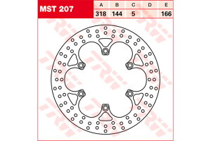 TRW eB[A[_u BRAKE-DISCS [MST207] NT 650 Hawk [RC31] NTV Revere [RC33] ST 1100 A Pan European [SC26] 92-95 90-02 VF 750 C Magna [RC43] 93-00 VT Shadow [SC23] 94-95 C2 Ace [SC32] 95-00 HONDA z_ u[LfBXN[^[ 
