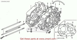 CMS V[GGX CRANKCASE COMP.C L. C50LM LITTLE CUB Y JAPAN HONDA z_ ̑GWp[cIvVECi GWp[c GW