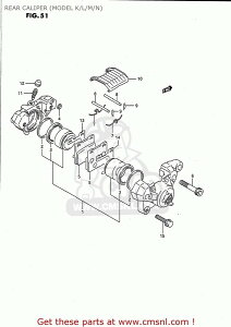 CMS V[GGX (69100-01D04-999) CALIPER ASSEMBLYCREAR GS500E 1989 K USA E03 1990 L 1991 M 1992 N 1993 P 1994 R 1995 S 1996 T SUZUKI XYL Lp[ u[L