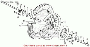 CMS V[GGX (44701405771) RIM FRONT WHEEL CB750K7 FOUR AUSTRALIA CANADA ENGLAND EUROPEAN DIRECT SALES FRANCE GENERAL EXPORT KPH MPH GERMANY USA CB750K8 CB750P7 MELBOURNE TYPE 5 6 7 CB750P7II HONDA z_ ̑zC[IvV