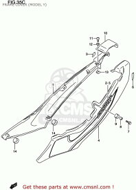 CMS シーエムエス COVER，FRAME，R(BLACK) GS500E 1997 (V) USA (E03) GS500E 1998 (W) USA (E03) GS500E 1999 (X) USA (E03) GS500E 2000 (Y) USA (E03)