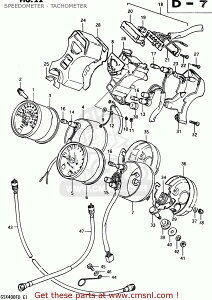 CMS V[GGX (34210-45360) TACHOMETER GS500E 1982 Z GENERAL EXPORT E01 1983 D SUZUKI XYL ^R[^[ [^[ECWP[^[֌W dn