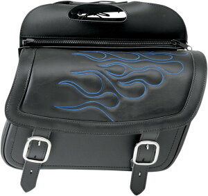 SADDLEMEN �T�h������ �T�h���o�b�O �t���[�� �u���[ LG �ySADDLEBAG FLAME BLU [3501-0773]�z �T�C�h�o�b�O �ԑ̗p�o�b�O�E�P�[�X