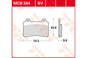 TRW eB[A[_u BRAKE-PADS ORGANIC [MCB584] FJ 1200 A [3YA] FZR 1000 Genesis [2LA] 87-88 750 RT [2TT] 86-88 TRX 850 [4UN] XJR [4PU] XVZ 1300 Royal Star [4YP] 96-00 AH Tour Classic [4NK] AT [4NL] Boulevard [VP09] TD Venture [3JS] 86-92 u
