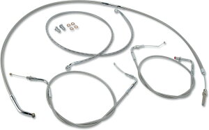 BARON o P[uLbgyCABLE KITz VN900B Vulcan Classic 2007 - 2017 VN900C Custom VN900C-A Special Edition VN900D LT KAWASAKI JTL C[Lbg nhӃp[c nh BAR HEIGHTF12'^COLORFSilver [