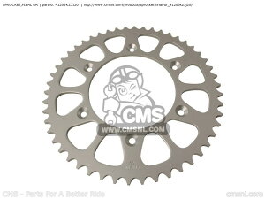 CMS V[GGX SPROCKETCFINAL DR CR125R 2 AUSTRALIA CANADA EUROPEAN DIRECT SALES USA CR250R 2001 1 / CMF 2004 4 2005 5 2006 6 2007 7 ELSINORE 2000 Y CRF250R 8 DENMARK 9 AUSTRALIABLA BLA A B CRF450X 2008 HONDA z_ ~bVEMA 