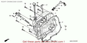 CMS V[GGX COVERCR.CRANKCASE CB250 1994 R BELGIUM FRANCE NETHERLANDS PORTUGAL SPAIN / SPO 1996 T ENGLAND MPH 1998 W AUSTRALIA KPH HONG KONG 1999 X ITALY TWO FIFTY 1992 N CB250P CHINA PLB SS PLR GENERAL EXPORT POLAND THE MIDDLE AND NEAR EAST