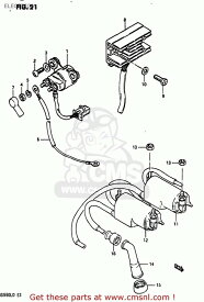 CMS シーエムエス (33410-34521) COIL ASSEMBLY，IGNITION GS550L 1983 (D) USA (E03) GS550L 1985 (F) USA (E03) GS550L 1986 (G) USA (E03)