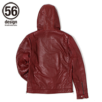 56design 56デザイン R-Line Cafe Leather Parka[Rライン カフェ レザー パーカー] サイズ：XL | ウェビック　 楽天市場店