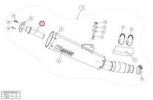 AKRAPOVIC AN|rb` yyAp[czV-TUV104 insert SS XJR1300 YAMAHA }n obtECi[TCT[ }t[