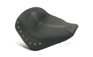 MUSTANG �}�X�^���O �\���V�[�g �j�b�P���X�^�b�h/���U�[�C���T�[�g�t�� (Solo with Nickel Studs�CLeather Inserts)�ySEAT BRNSTDLTHR/VINYL SOL�z Scout 2015 - 2018 Sixty 2016 INDIAN MOTORCYCLE �C���f�B�A�� �V�[�g �V�[�g