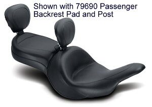 MUSTANG }X^O s[XBe[Wc[OCh hCo[obNXg/^fobNXgV[o[t (One-piece Wide Vintage Touring with Driver Backrest and Passenger Receiver)ySEAT WIDE