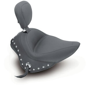 MUSTANG }X^O c[OCh\V[g hCo[obNXgt (Wide Touring Solo with Driver Backrest)ySEAT TOUR SOLO DBR VINTz Blackline - FXS 2011 2013 FLS Slim 2012 2017 Softail S FLSS 2016 HARLEY-DAVIDSON 