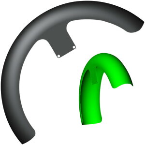 KLOCK WERKS �N���b�N���[�N�X �t�����g�t�F���_�[�L�b�g VIC 21 WRP RW �yKIT FNDR F [1402-0316]�z �t�����g�t�F���_�[ �t�F���_�[�֘A �O��