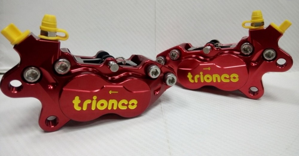 Triones トライオンズ CNC ピストンキャリパー カラー：Copper and red 左右：Lift ウェビック  