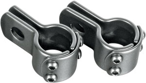 RIVCO PRODUCTS ���u�R�v���_�N�c CLAMP 1' BLK PEG MOUNTING [1624-0236] VN1500 Vulcan Classic 1996 - 2014 VN1500G Nomad VN1600A VN1600D VN2000E 2000 KAWASAKI �J���T�L ���̑��X�e�b�v�I�v�V�����E��C���i �X�e�b�v �����