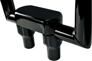 LA CHOPPERS �G���G�[�`���b�p�[�Y ���C�U�[�V�X�e�� �\���b�h�g�b�v�t�� 3' �u���b�N �yRISERS W/SOLID TOP BK [0602-0615]�z �n���h���|�X�g�E�n���h�����C�U�[ �n���h�����Ӄp�[�c �n���h��