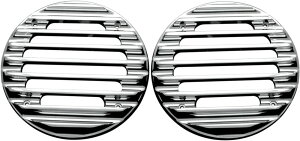 COVINGTONS RrOg Xs[J[O Eg N[yGRILLS SPEAKER ULTRA CHR [4405-0245]z Electra Glide Ultra Classic EFI - FLHTCU 2007 2013 1999 Injected I 2006 Limited FLHTK 2010 Road FLTRU 2011 Tri FLHTCUTG 2009 Xs