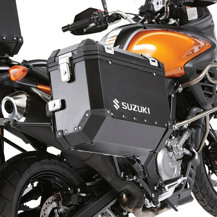 楽天市場 Us Suzuki 北米スズキ純正アクセサリー オールアルミサイドケース Alluminum Side Cases Vストローム650 ウェビック 楽天市場店