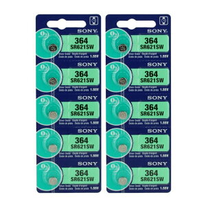 muRata \j[ SR621SW(364)y10zsony 364 RCdr {^dr _dr vpdr coin cell 1.55V {