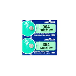 muRata SR621SW(364)[2��] �y��sony�z 364 �R�C���d�r �{�^���d�r �_����d�r ���v�p�d�r coin cell 1.55V ���{��